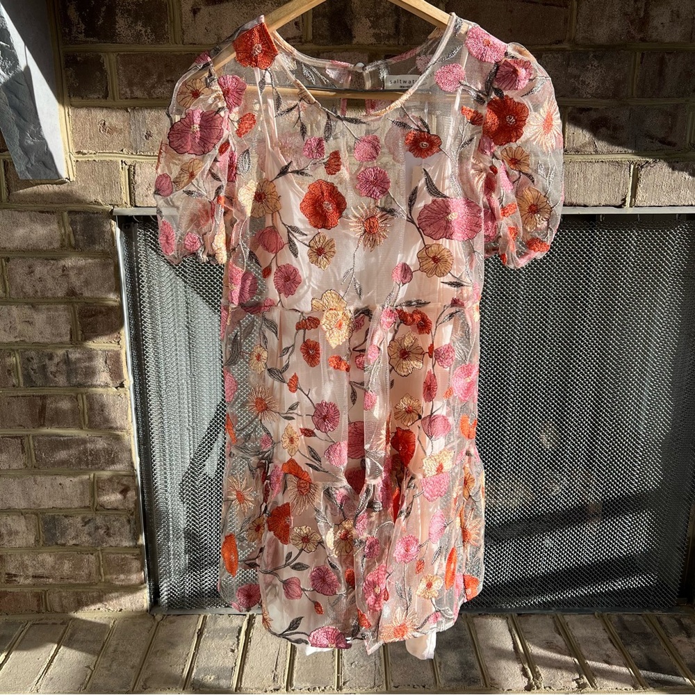 Saltwater Luxe Floral Dress Size S